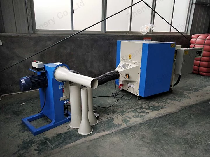 pillow stuffing machine with different filling tube