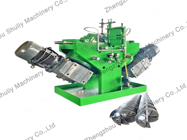 Spiral blade forming machine