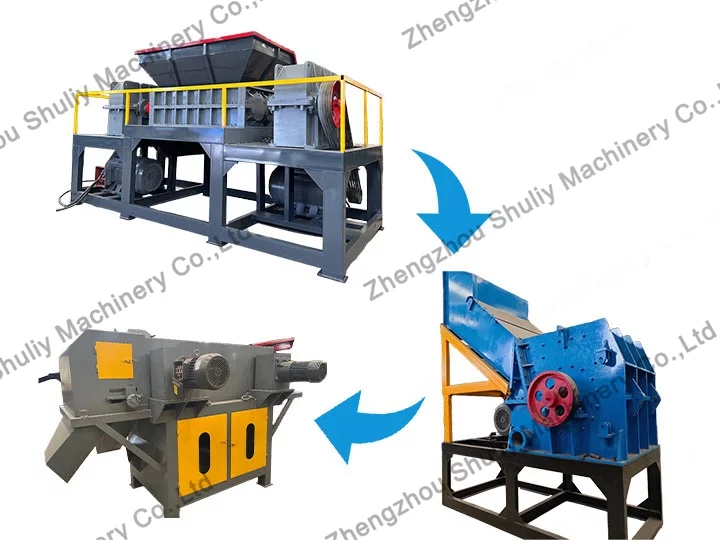 Metal shredder and sorter line