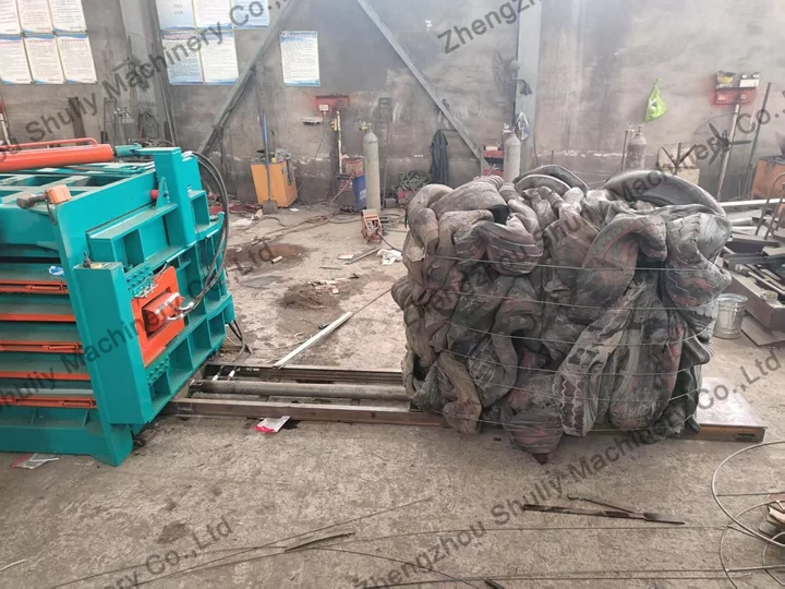 Usine d'enrouleur de pneus horizontal