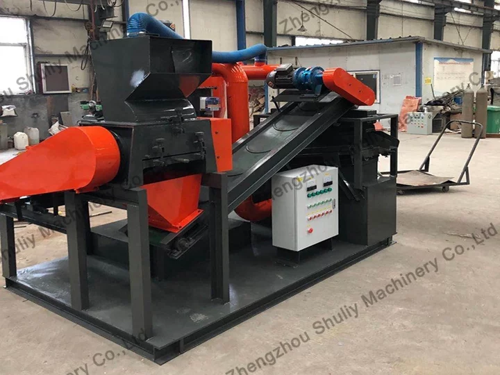 Máquina de reciclagem de cabos de cobre exportada