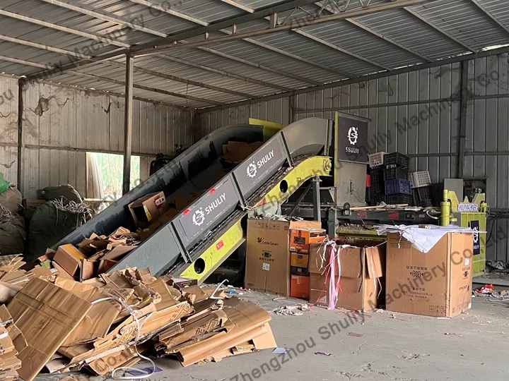 Fully automatic horizontal baler machine for waste paper