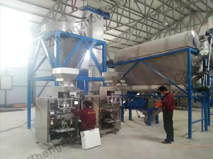 salt processing line