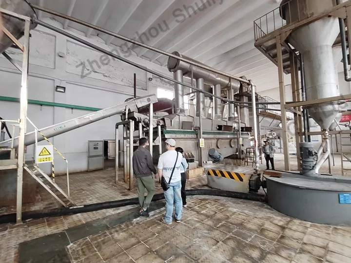salt washing machine processing line