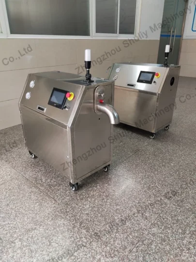 stainless steel dry ice pellet machine