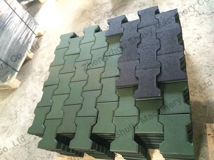 Rubber Paving Tiles
