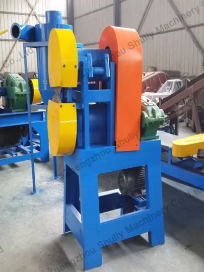 scrap tire cutting machine